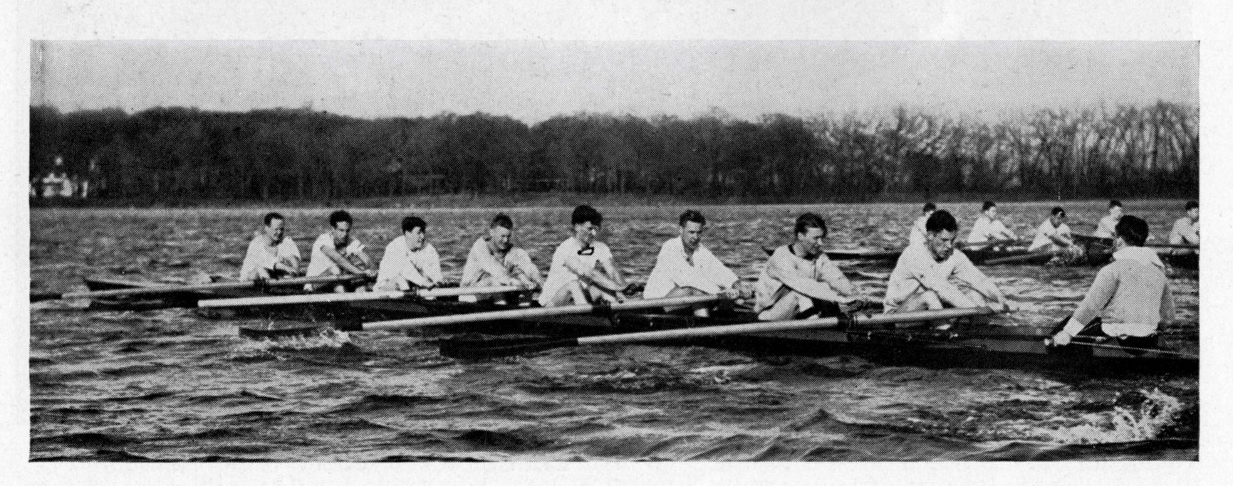 University of Wisconsin Madison Men's Rowing, 1933, b/w